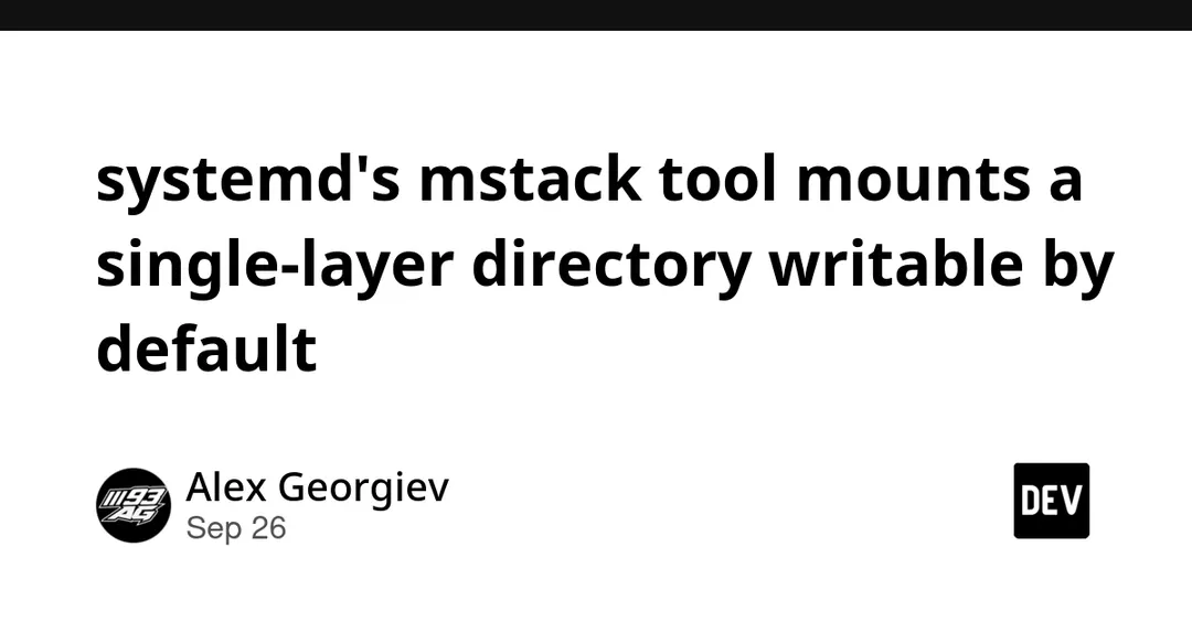systemd mstack mounts overlays via symlinks, with caveats