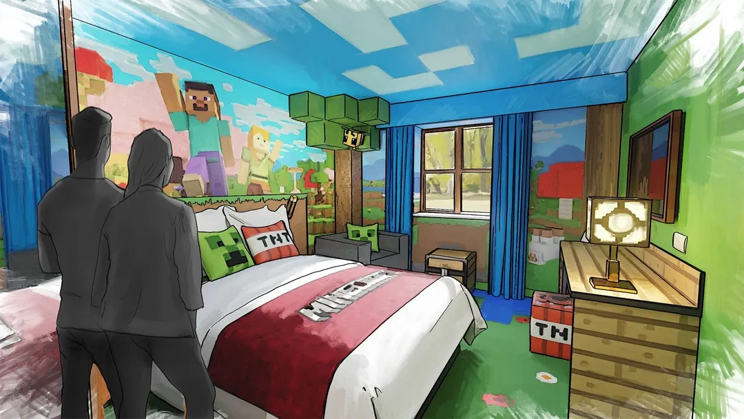 World's First Official Minecraft Hotel and Rollercoaster Revealed for 2027