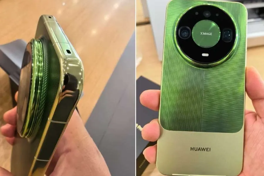 Huawei Mate 90 live photos reveal vibrant green design ahead of launch