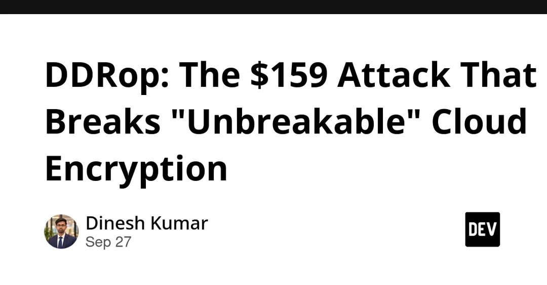 DDRop: $159 attack breaks Intel TDX and AMD SEV-SNP memory encryption