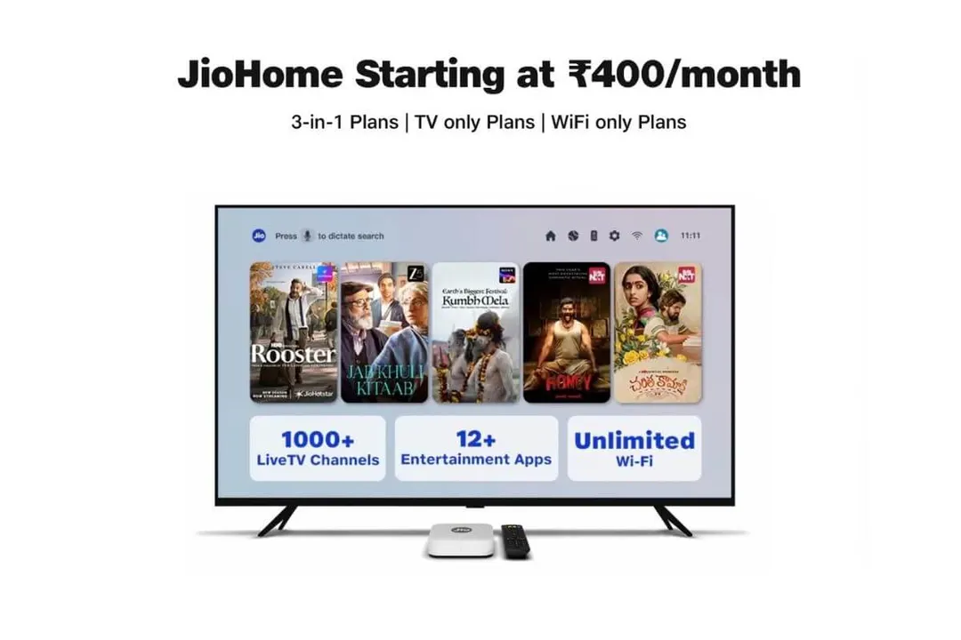 Reliance Jio Launches 3-in-1 JioHome Plans Alongside TV-Only and Wi-Fi-Only Packs
