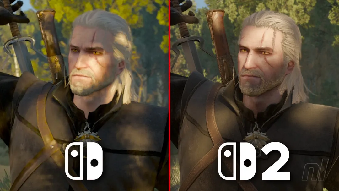The Witcher 3 on Switch 2: Side-by-Side Graphics Comparison With Switch