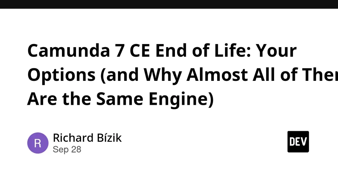 Camunda 7 CE reaches end of life: where users can go next
