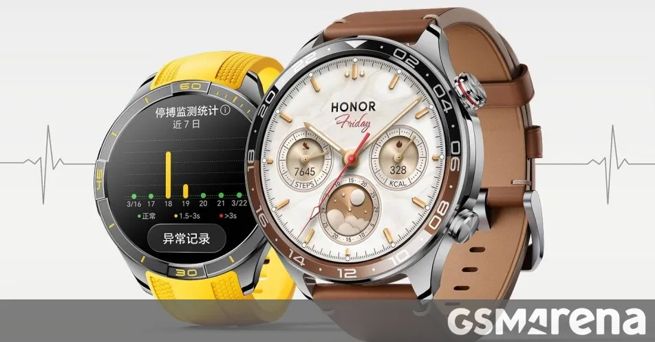 Honor Watch 6 Pro debuts with 1.5" dual-layer OLED, HRV and CGM tracking