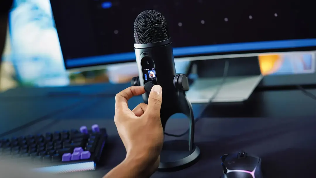 Logitech launches Yeti 2 microphone with AI denoiser and built-in screen