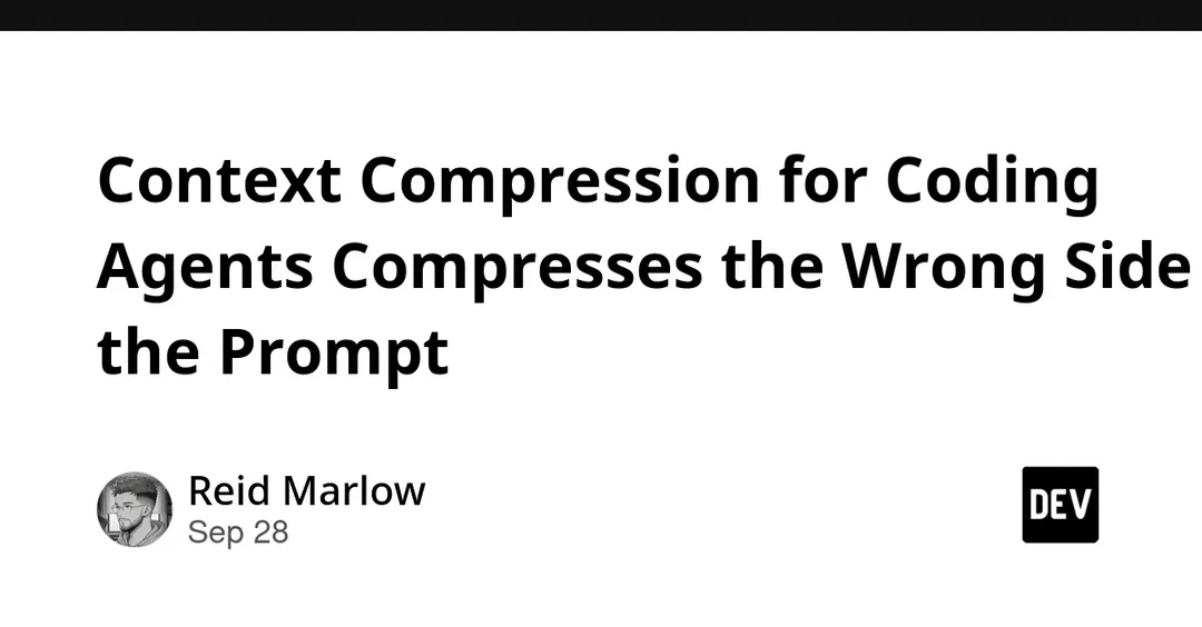Researchers say compress tool output, not agent actions, in coding agents