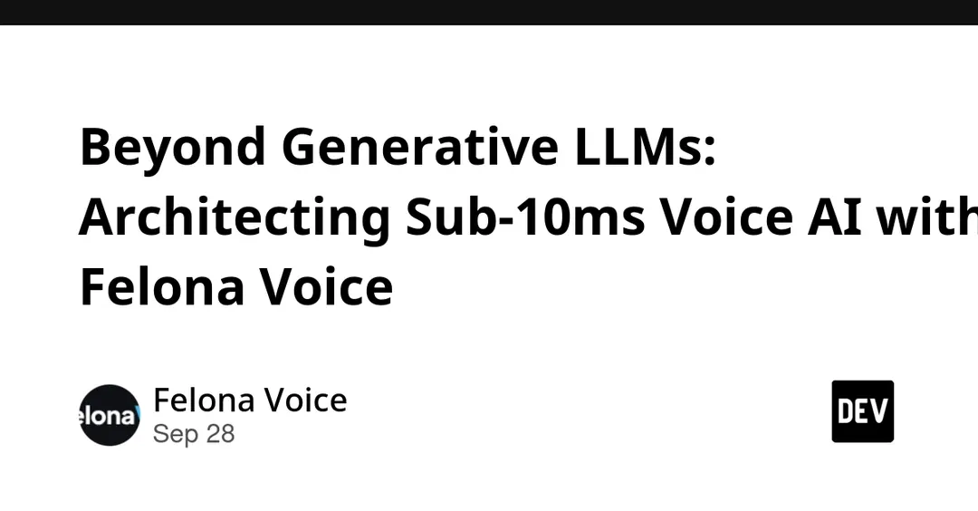 Felona Voice: sub-10ms voice AI agents for TypeScript
