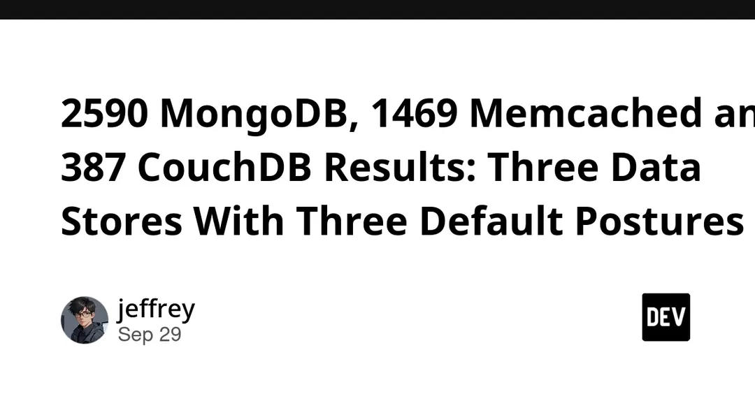 2,590 MongoDB, 1,469 Memcached and 387 CouchDB Instances Found Exposed Online