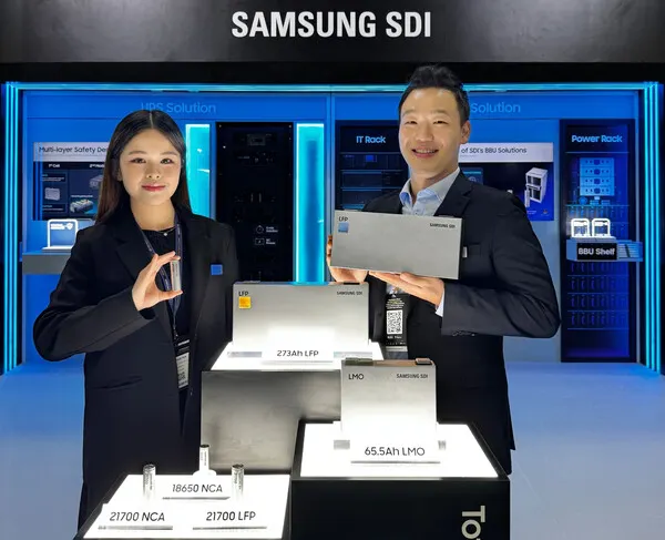 Samsung SDI Debuts Cylindrical LFP Battery for AI Data Centers