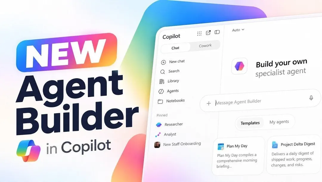Microsoft Copilot Agent Builder lets users create AI agents in minutes