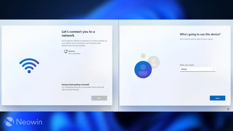 Microsoft overhauls Windows 11 OOBE setup for some devices
