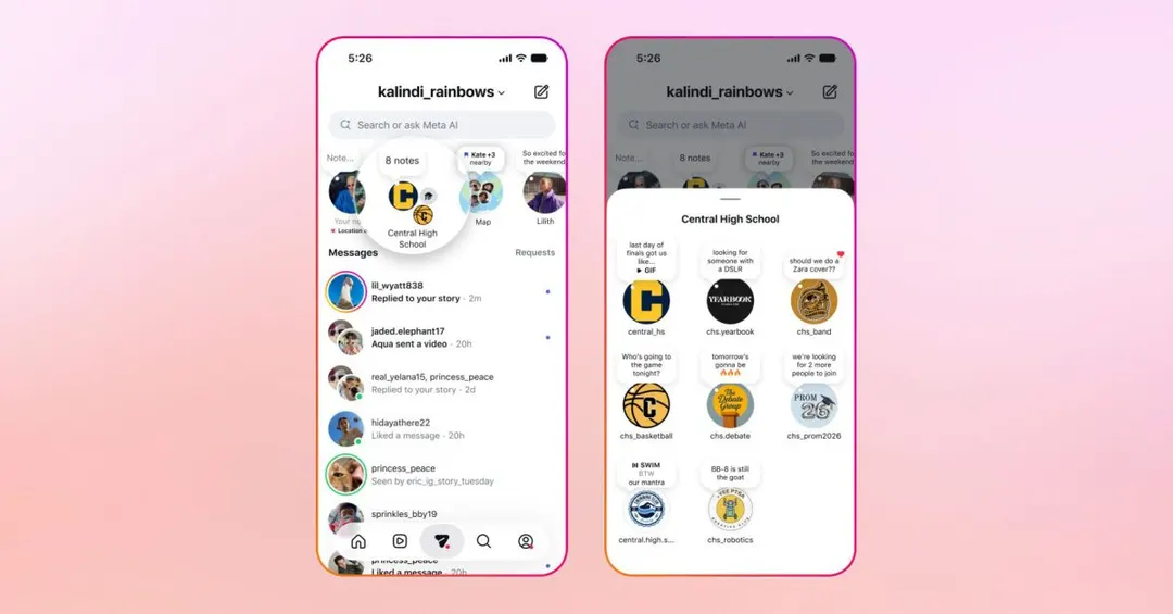Instagram lets partner schools post content visible only to their students