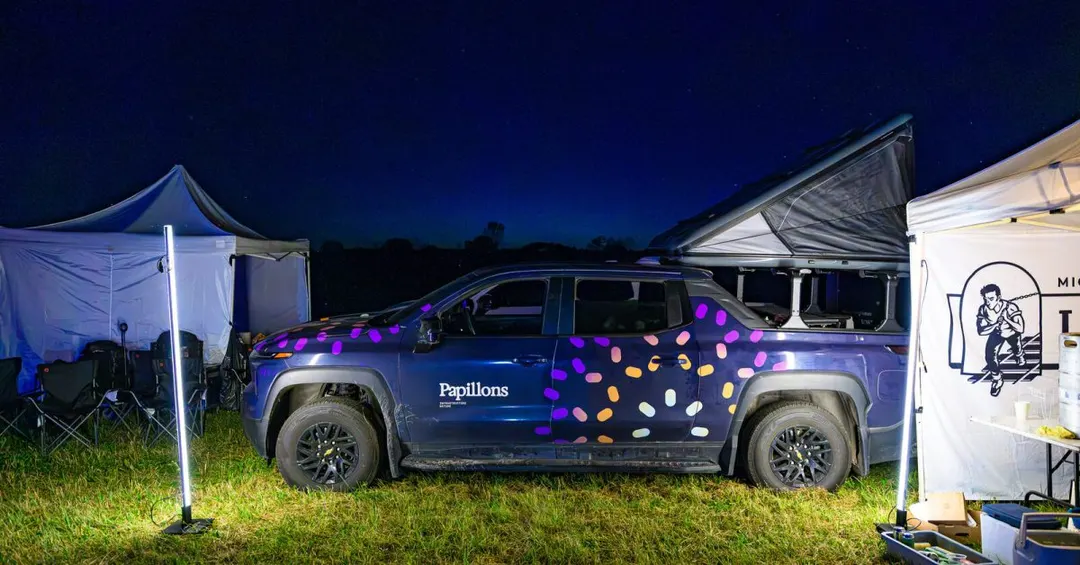 Quebec concert tour ran entirely on two Chevrolet Silverado EVs
