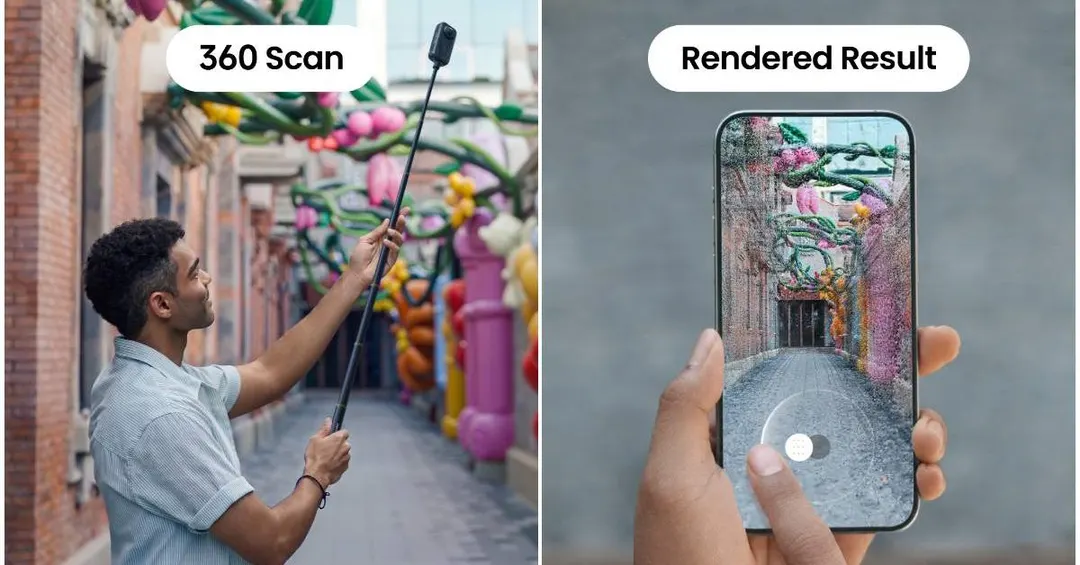 Insta360 Spatial Capture turns 360 video into explorable 3D scenes