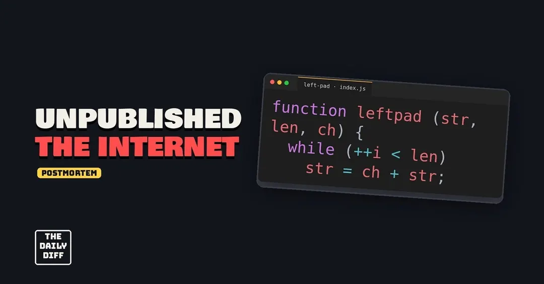 Left-pad incident explained: how 11 lines of JavaScript broke npm