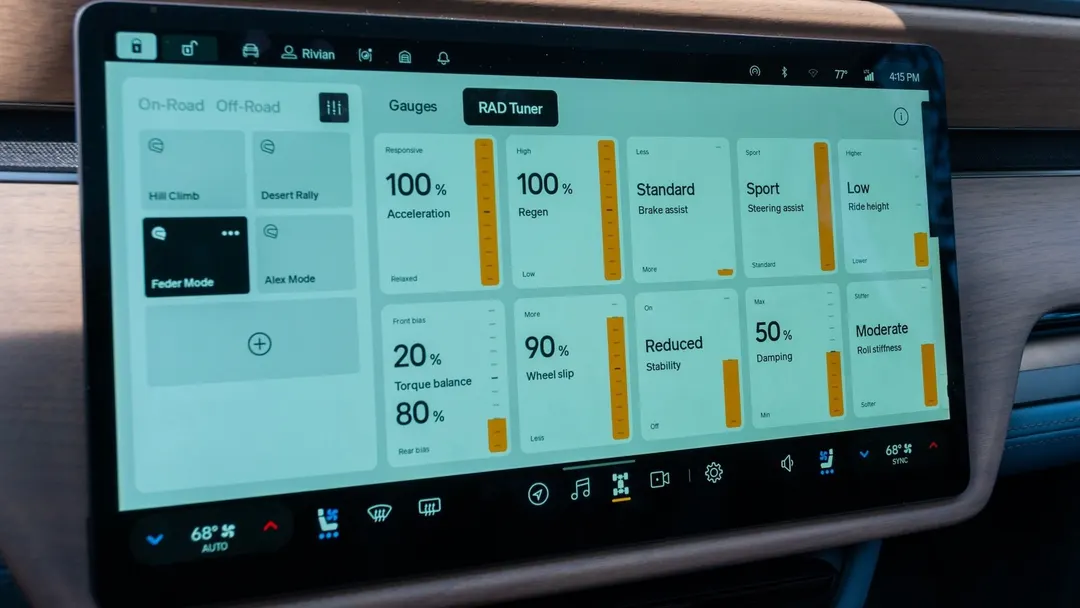 Rivian is developing Teen Mode and Valet Mode for its EVs