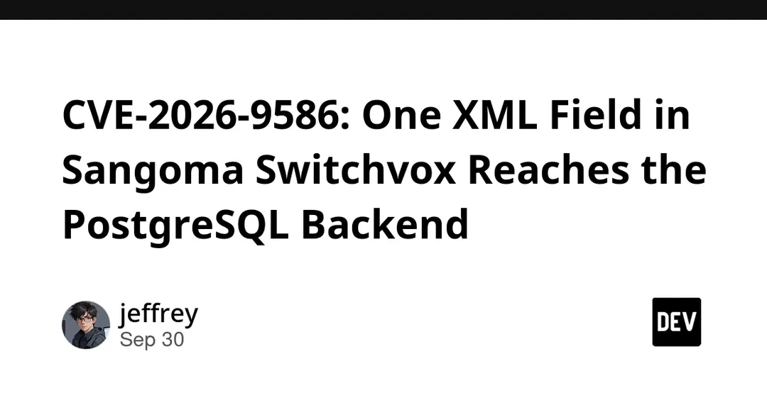 CVE-2026-9586: SQL injection in Sangoma Switchvox rated 9.8
