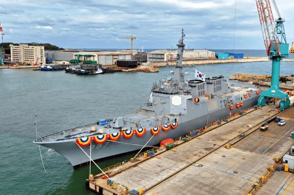 HD Hyundai launches Aegis destroyer Daeho Kim Jong-seo