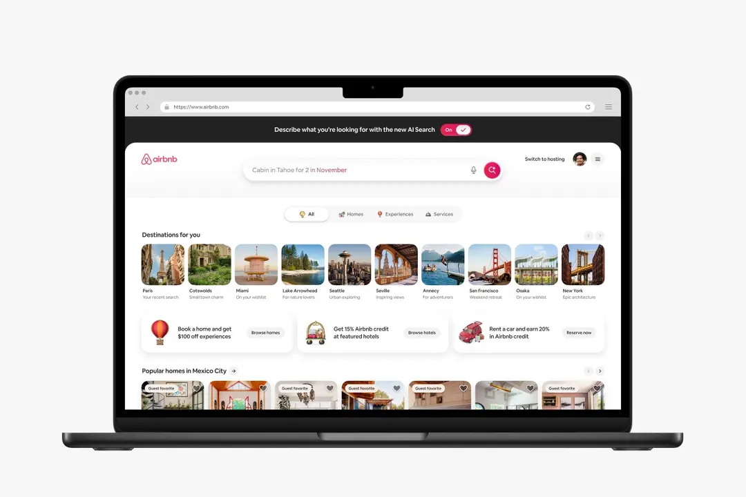 Airbnb adds AI search and more social features