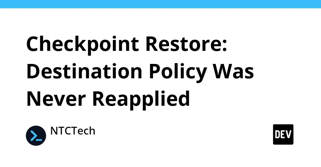 Kubernetes checkpoint restore bypasses destination security policy