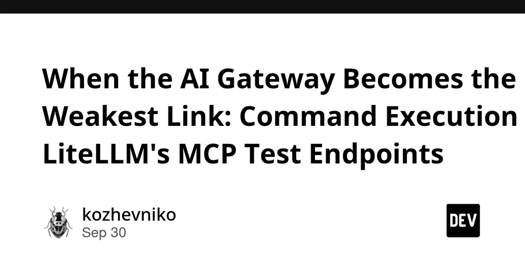CVE-2026-42271 in LiteLLM: RCE via MCP test endpoints