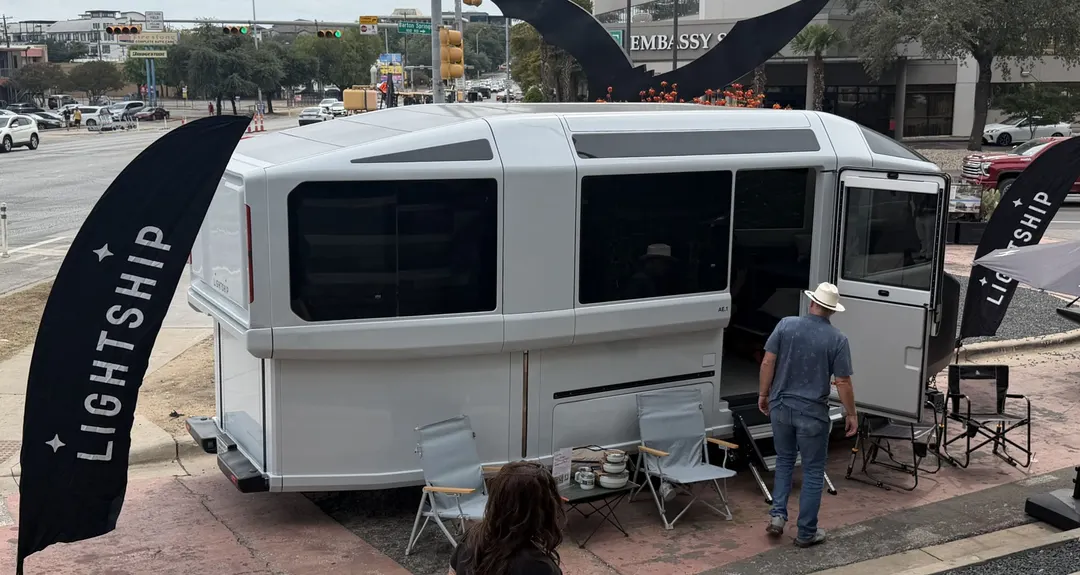 Lightship shows AE.1 electric travel trailer starting at $157,500