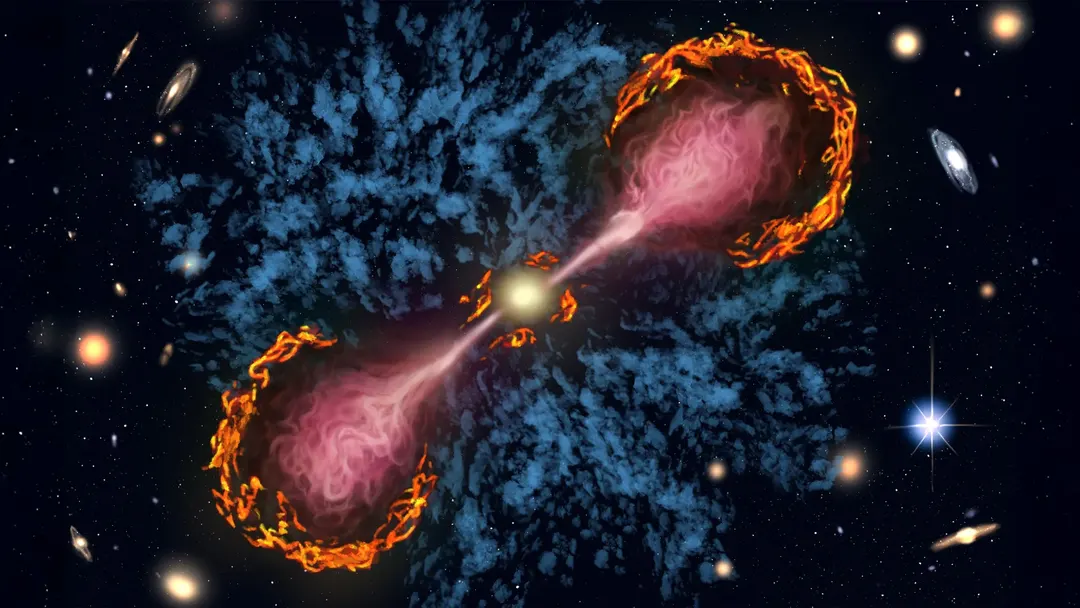 Black hole jets shape gas around entire galaxies