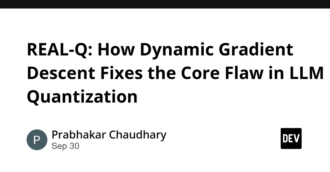 REAL-Q uses dynamic gradient descent to fix LLM quantization