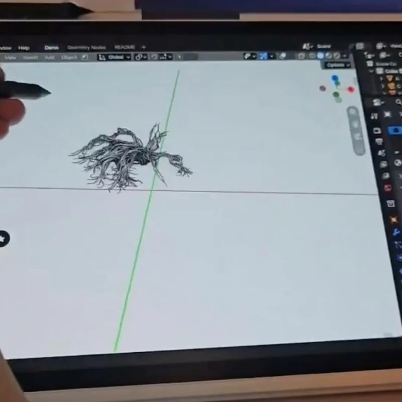 Blender 5.3 Runs on a Wacom Android Tablet