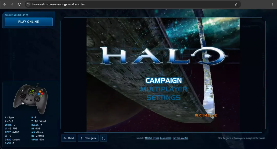 Original Halo now playable in a browser with 128-player multiplayer