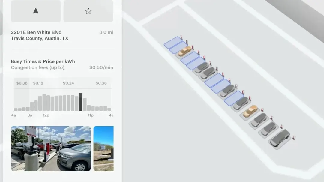 Tesla brings 3D Supercharger Site Maps to Intel Atom cars in update 2026.38