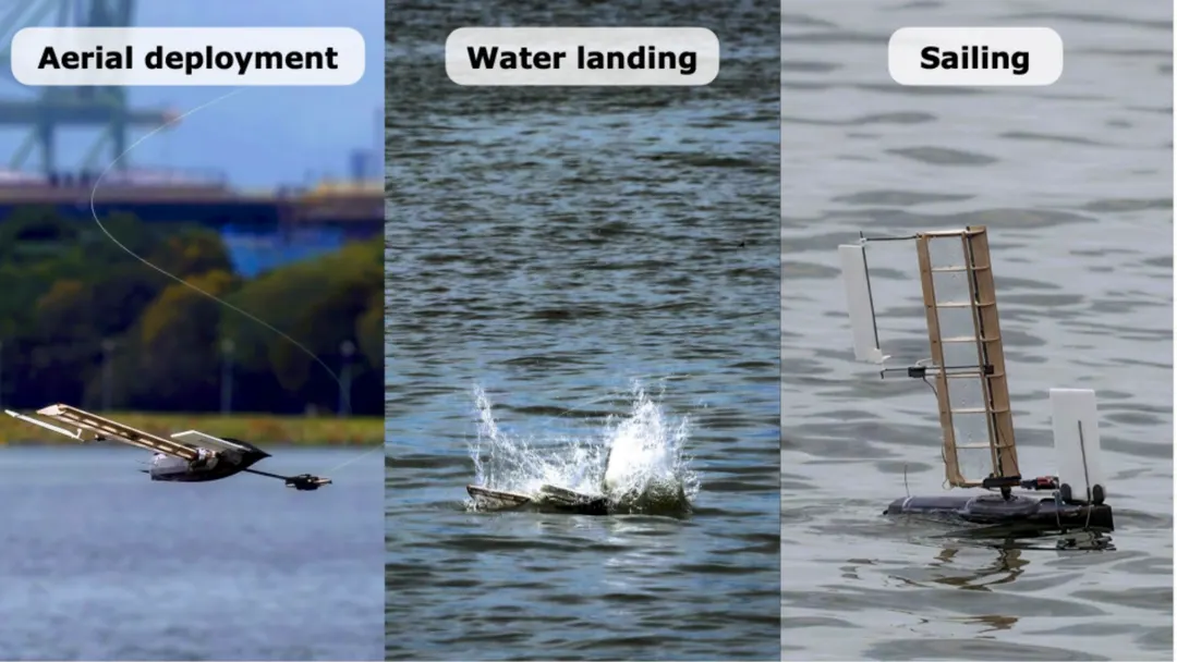 ALBATROSS robot flies, sails and swims autonomously