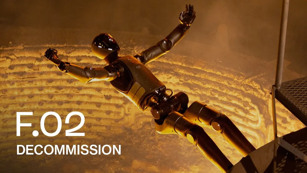 Figure decommissioned its F.02 humanoid fleet in a molten steel furnace in Finland