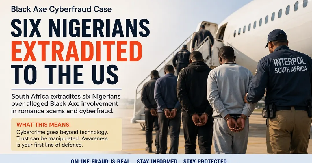 Six Black Axe Members Extradited to US Over $6.2M Romance Scam Scheme