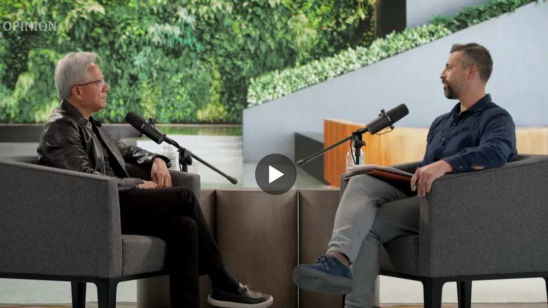 Huang tells Ezra Klein AI is just software with overstated existential risks