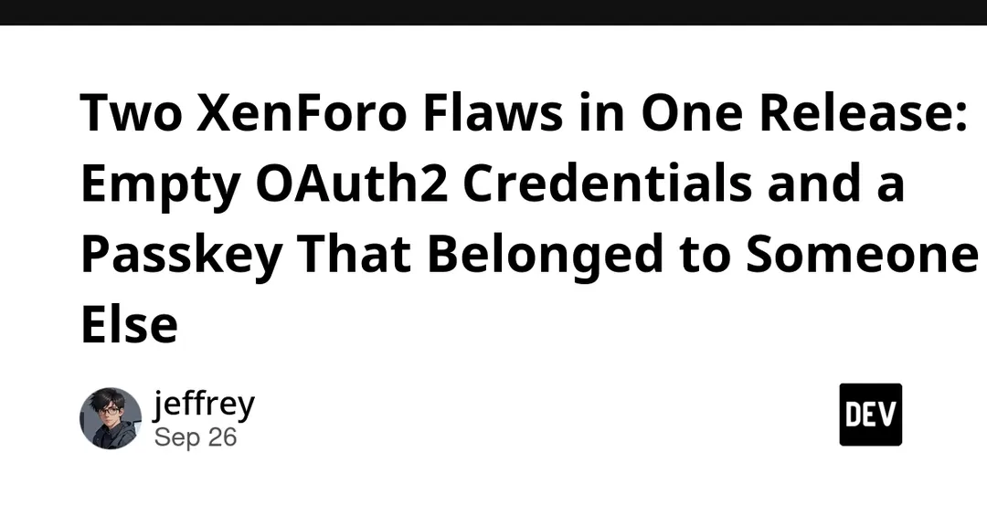 XenForo 2.3.13 fixes two authentication flaws