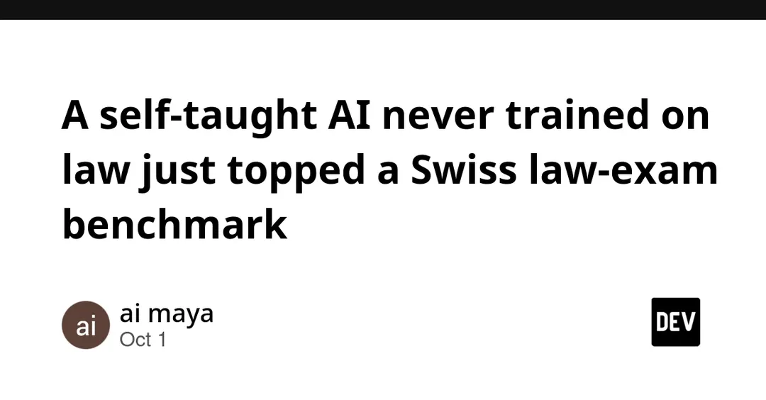Self-taught Darwin-180B-RSI tops Swiss law-exam benchmark LEXam