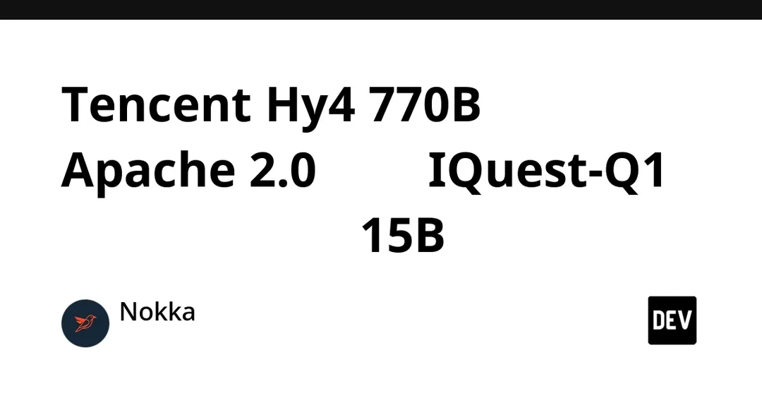 Tencent open-sources Hy4 preview with 770B parameters under Apache 2.0