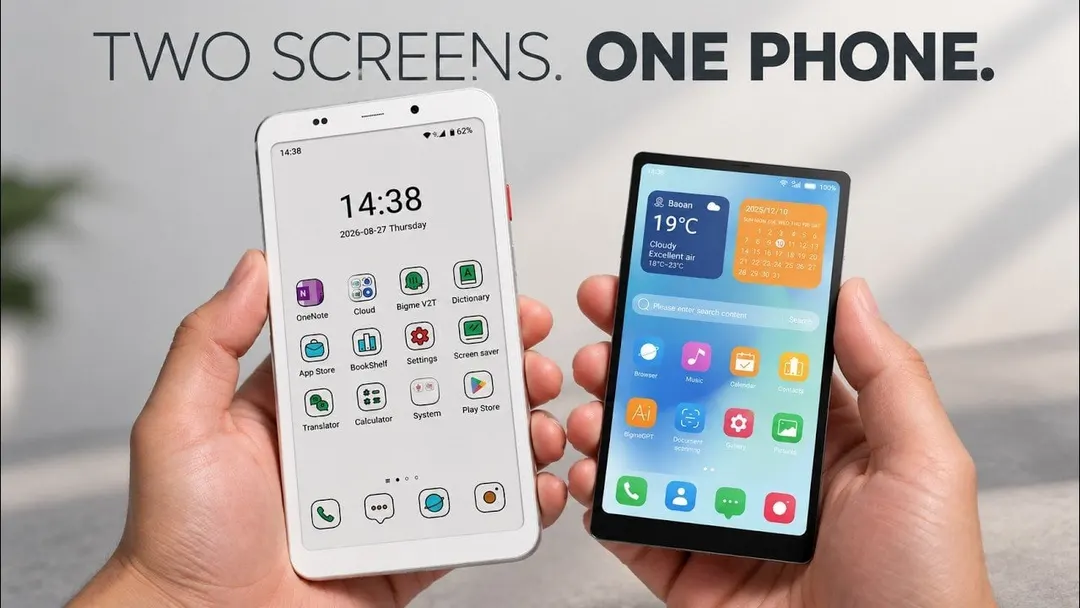 Bigme HiBreak Dual 3: E-Ink phone with detachable LCD from $589