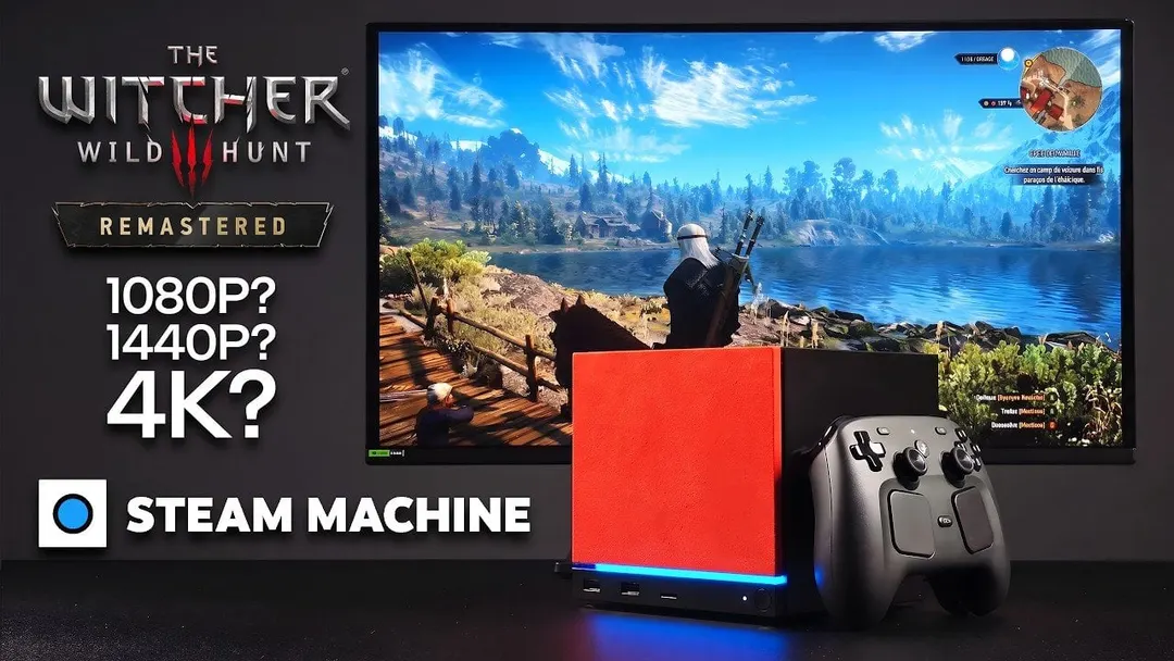 Steam Machine hits 70fps in The Witcher 3 Remastered only with FSR