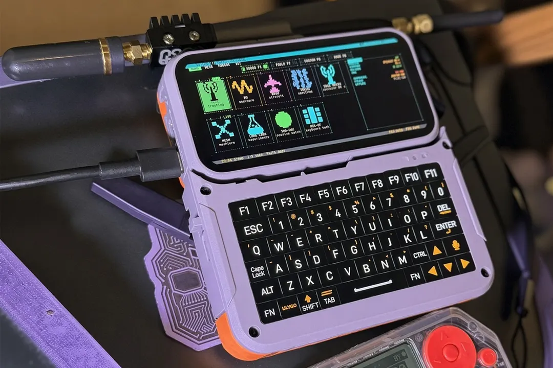 LakeShark firmware turns LilyGO T-Display P4 into a handheld ESP32-P4 SDR scanner