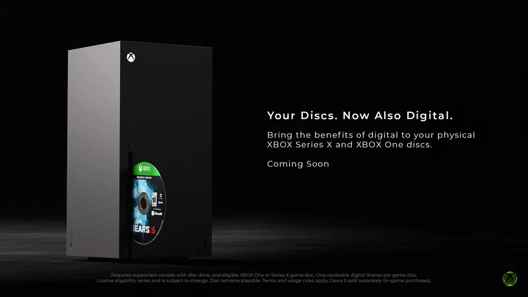 Microsoft rolls out Xbox disc-to-digital licensing to all users