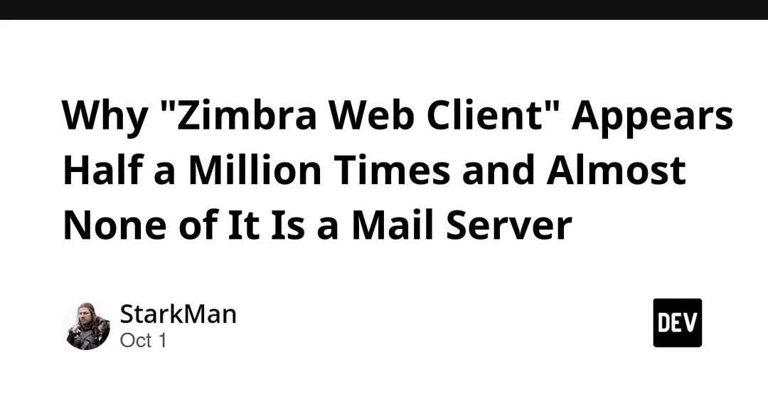 ZoomEye: "Zimbra Web Client" body search returns 537,391 assets, almost none are mail servers