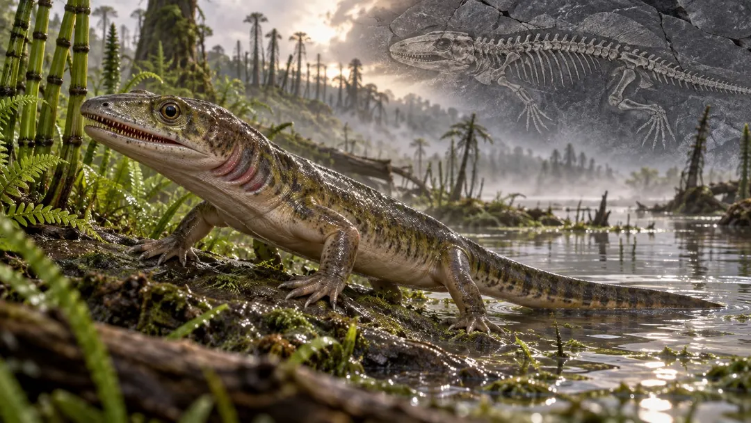 X-rays reveal 'oldest reptile' fossil was actually an older lineage with gills