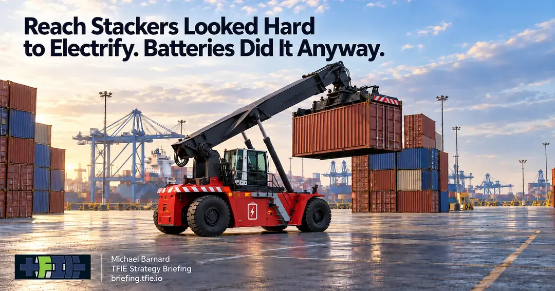 Ports Choose Battery Reach Stackers Over Hydrogen