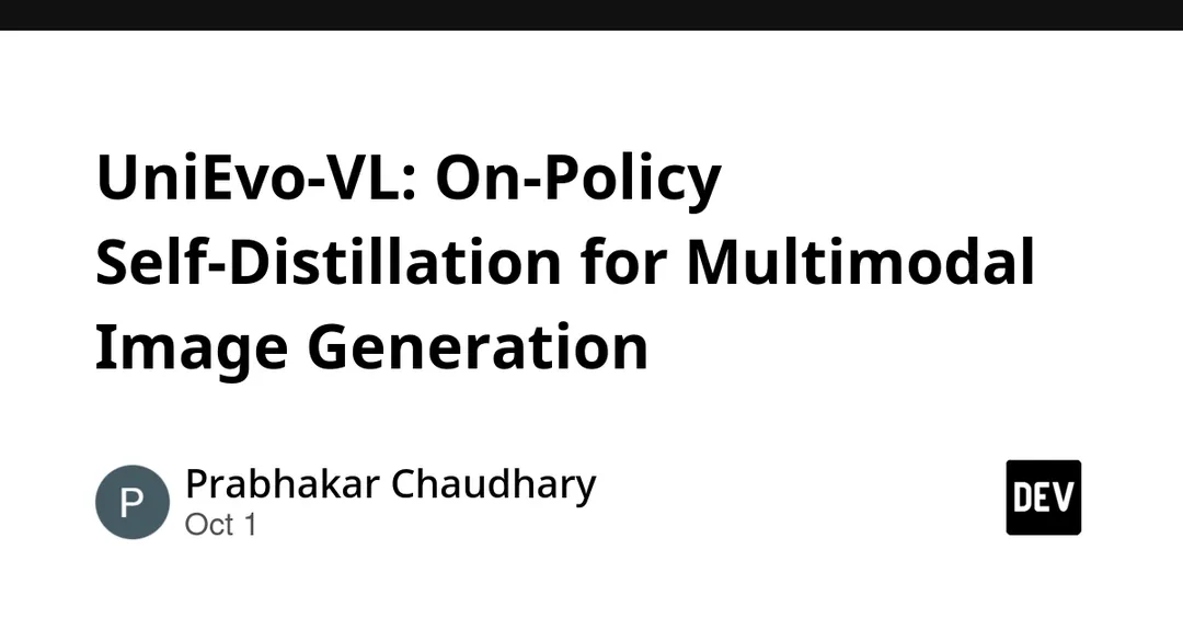 UniEvo-VL: multimodal model learns from its own image critiques