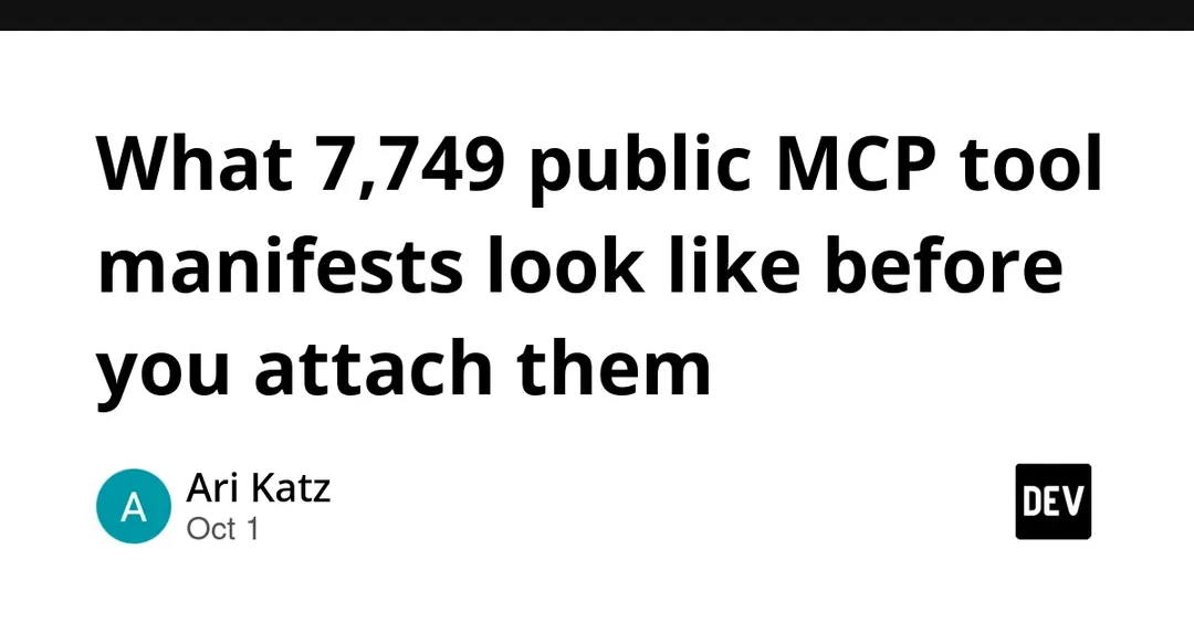 Scan of 7,749 MCP manifests: 33% blocked before attachment