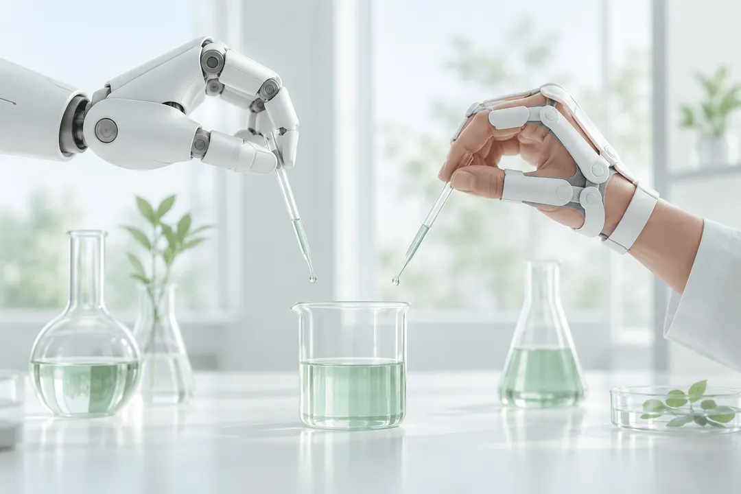 X Square Robot's TwinDEX robot runs 24-step chemistry experiment with no on-robot training data