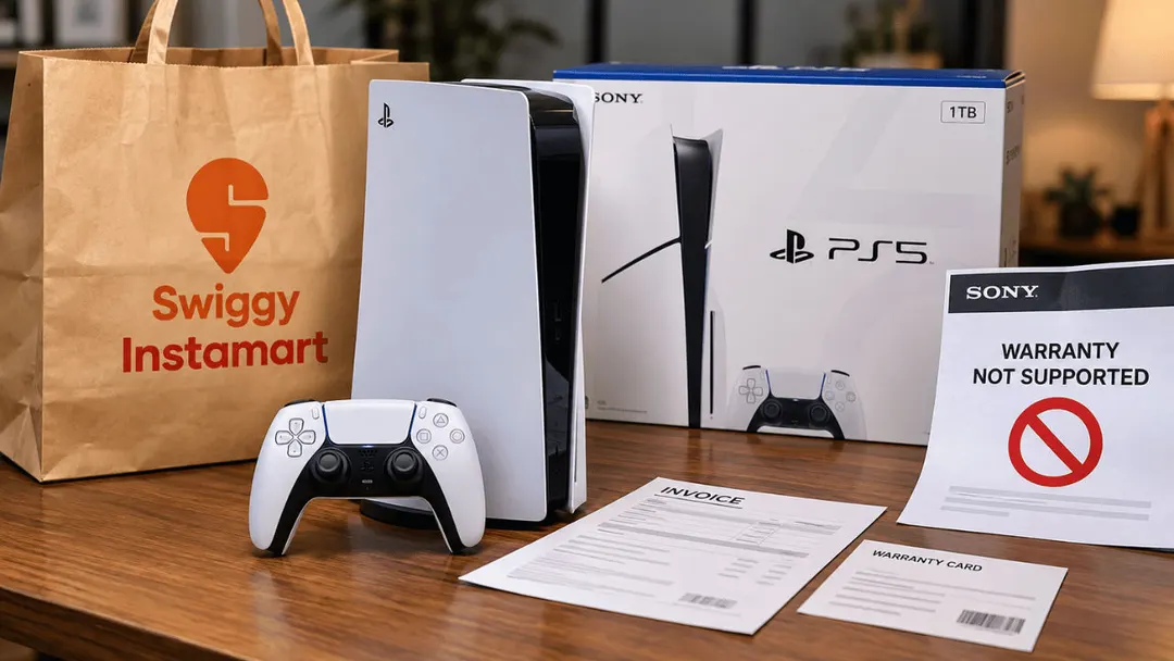 Sony denies PS5 warranty after purchase via Swiggy Instamart