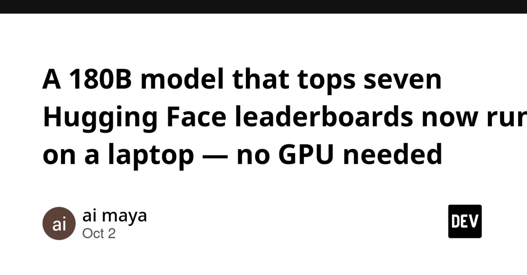 POCKET-Darwin-180B: 180B model runs on a laptop without a GPU
